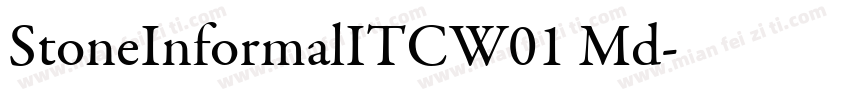 StoneInformalITCW01 Md字体转换